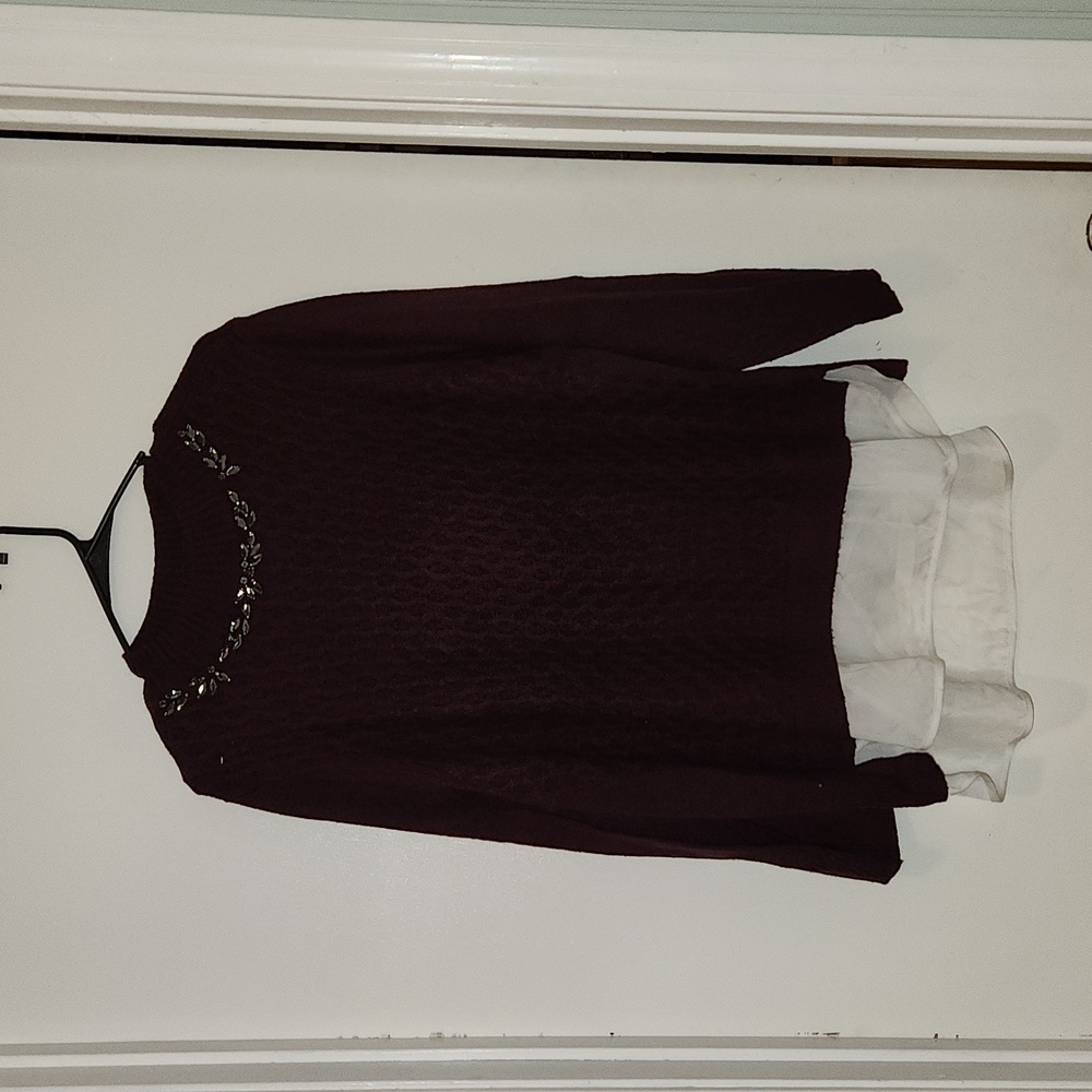 Simply Vera Vera Wang Jeweled Sweater
